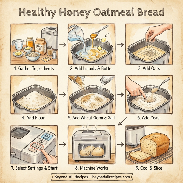 Healthy Honey Oatmeal Bread instructions