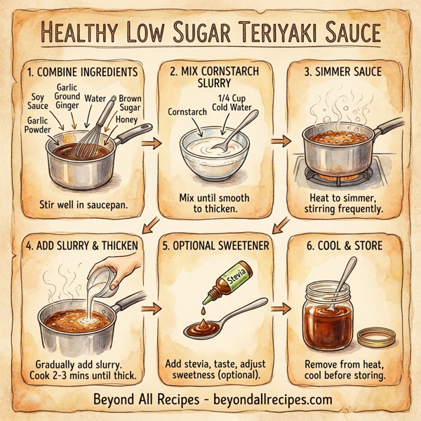 Healthy Low Sugar Teriyaki Sauce instructions