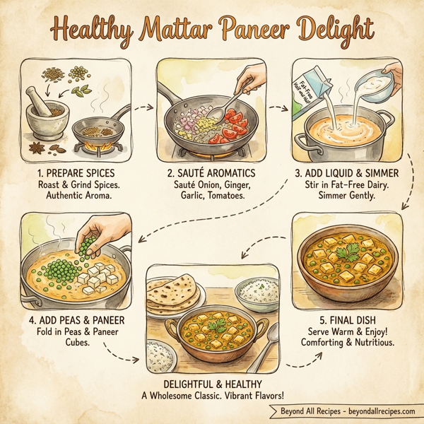 Healthy Mattar Paneer Delight instructions