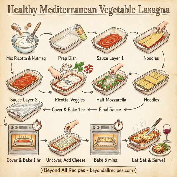 Healthy Mediterranean Vegetable Lasagna instructions