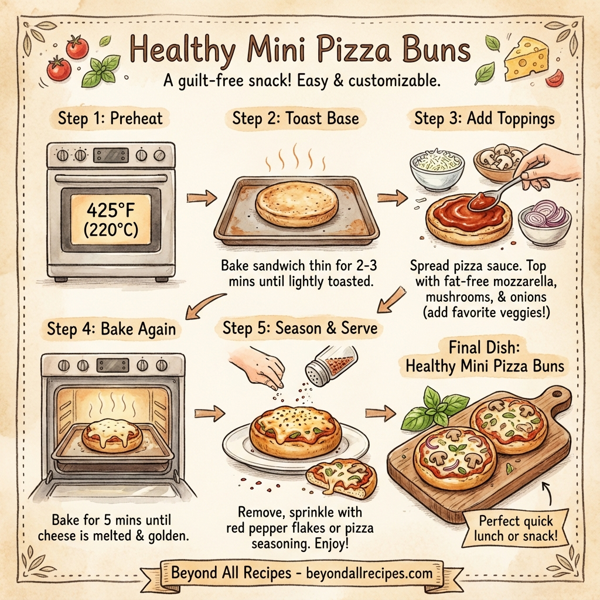 Healthy Mini Pizza Buns instructions