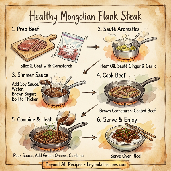 Healthy Mongolian Flank Steak instructions