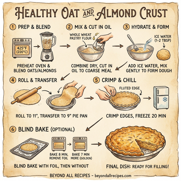 Healthy Oat and Almond Crust instructions