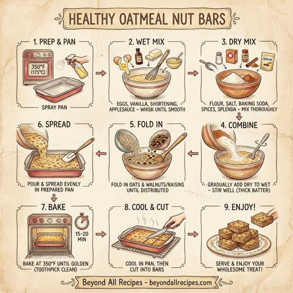 Healthy Oatmeal Nut Bars instructions