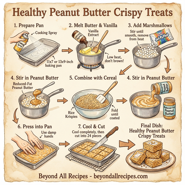 Healthy Peanut Butter Crispy Treats instructions