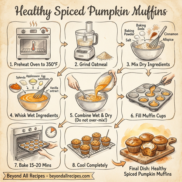 Healthy Spiced Pumpkin Muffins instructions