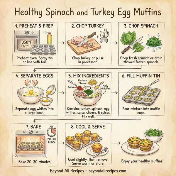 Healthy Spinach and Turkey Egg Muffins instructions