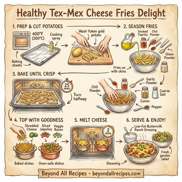 Healthy Tex-Mex Cheese Fries Delight instructions