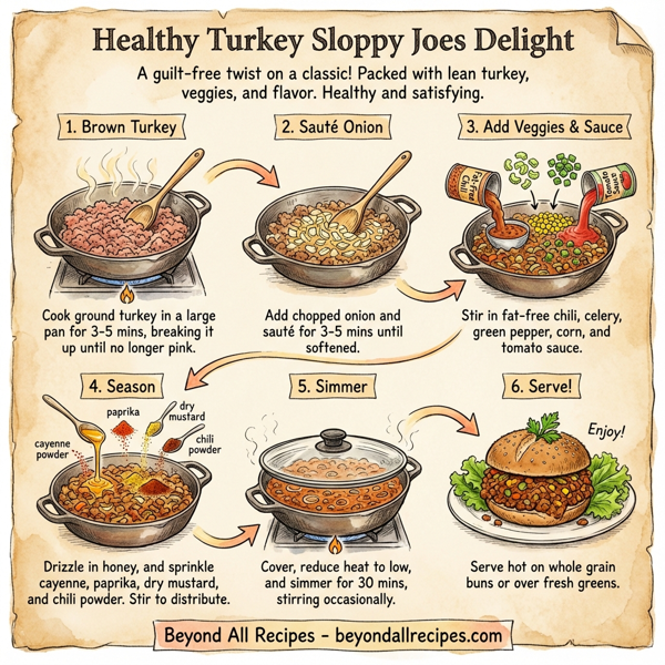 Healthy Turkey Sloppy Joes Delight instructions