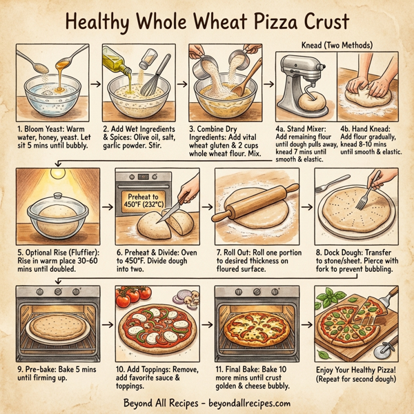Healthy Whole Wheat Pizza Crust instructions