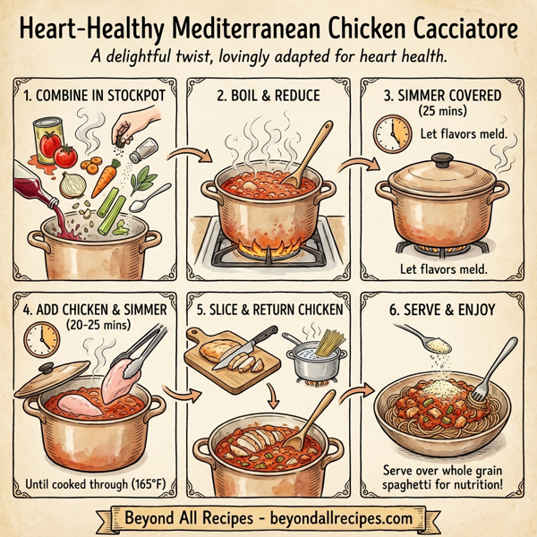 Heart-Healthy Mediterranean Chicken Cacciatore instructions