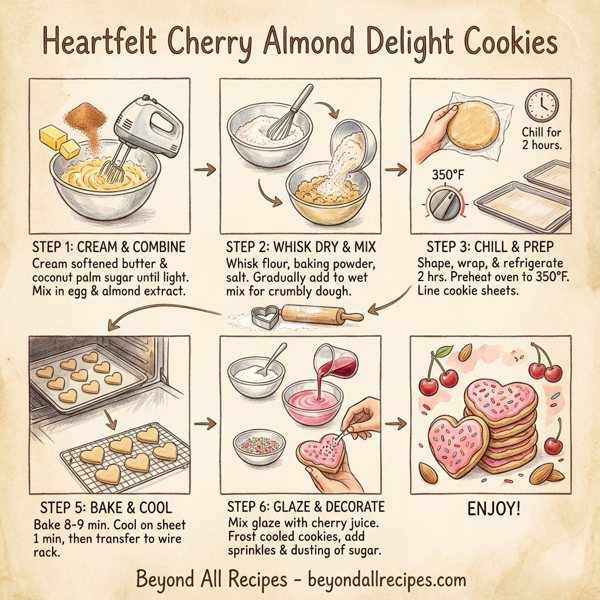 Heartfelt Cherry Almond Delight Cookies instructions