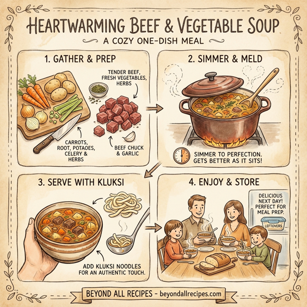 Heartwarming Beef & Vegetable Soup instructions