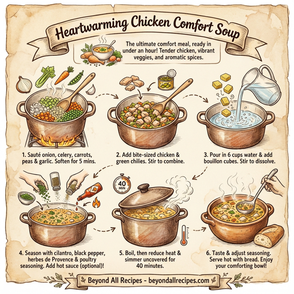 Heartwarming Chicken Comfort Soup instructions