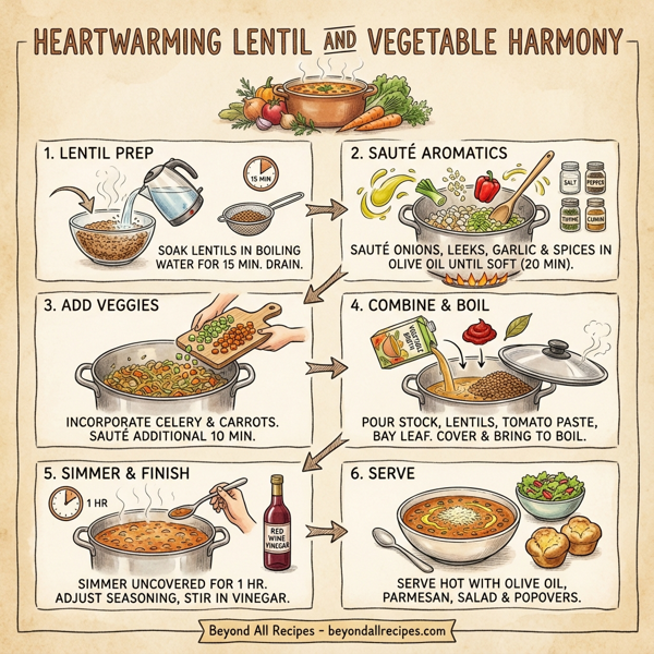 Heartwarming Lentil and Vegetable Harmony instructions