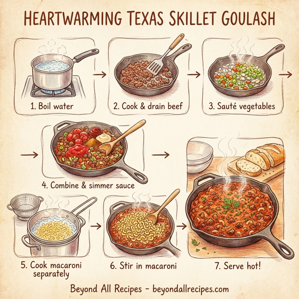Heartwarming Texas Skillet Goulash instructions