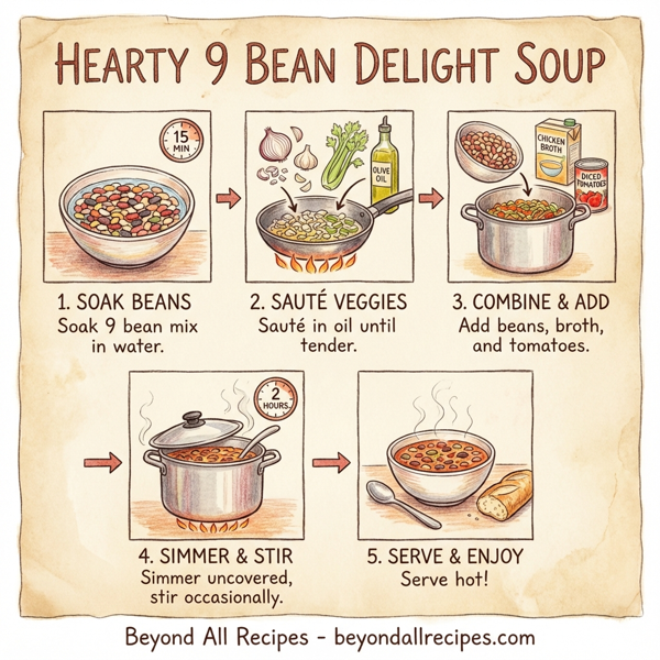 Hearty 9 Bean Delight Soup instructions
