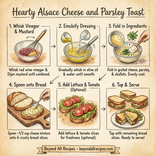 Hearty Alsace Cheese and Parsley Toast instructions