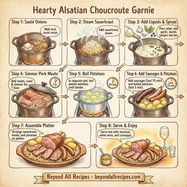 Hearty Alsatian Choucroute Garnie instructions