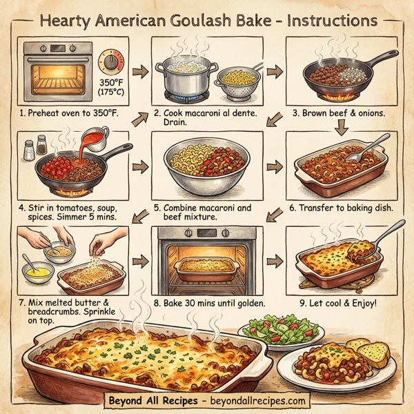 Hearty American Goulash Bake instructions