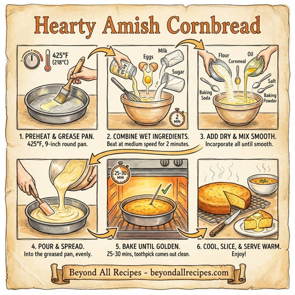 Hearty Amish Cornbread instructions