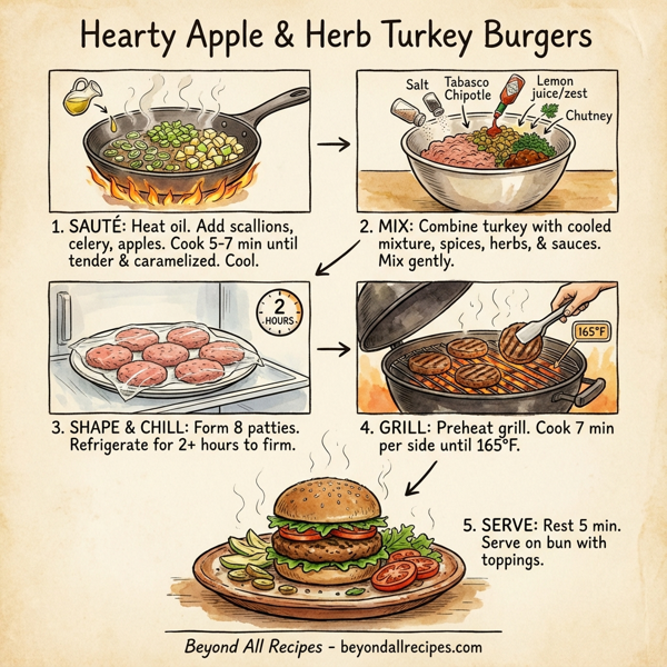 Hearty Apple & Herb Turkey Burgers instructions