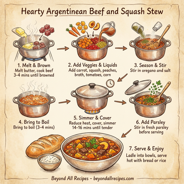 Hearty Argentinean Beef and Squash Stew instructions