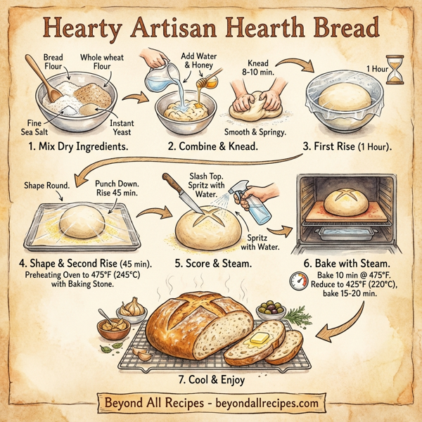Hearty Artisan Hearth Bread instructions