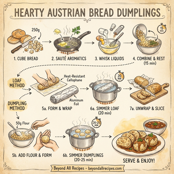 Hearty Austrian Bread Dumplings instructions