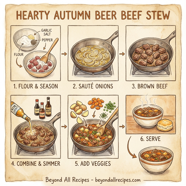 Hearty Autumn Beer Beef Stew instructions