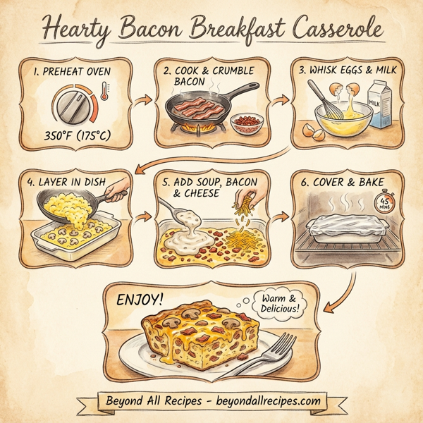 Hearty Bacon Breakfast Casserole instructions