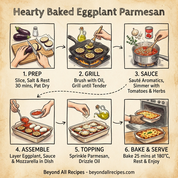 Hearty Baked Eggplant Parmesan instructions