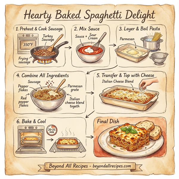 Hearty Baked Spaghetti Delight instructions