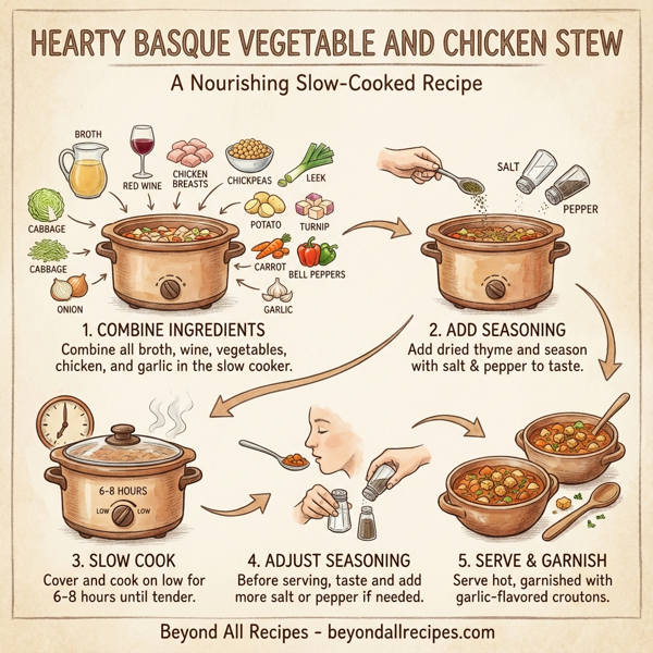 Hearty Basque Vegetable and Chicken Stew instructions