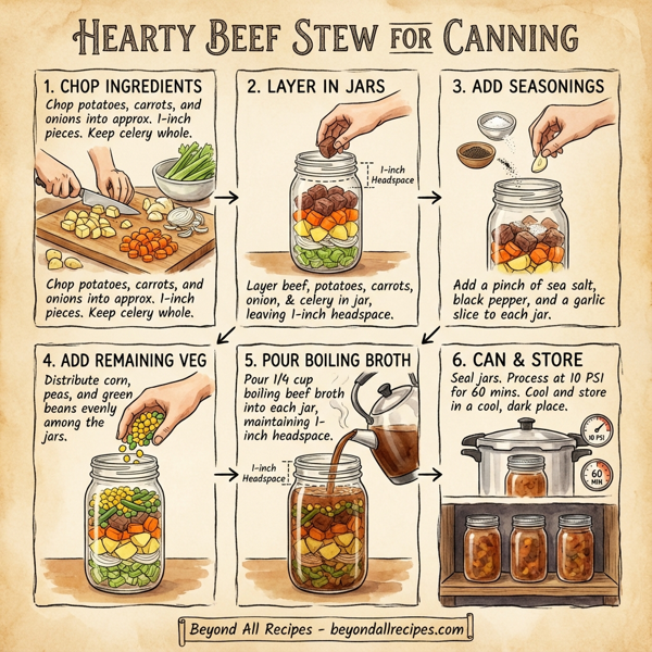 Hearty Beef Stew for Canning instructions