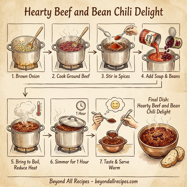 Hearty Beef and Bean Chili Delight instructions