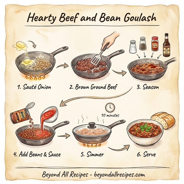 Hearty Beef and Bean Goulash instructions