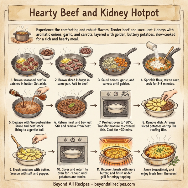 Hearty Beef and Kidney Hotpot instructions
