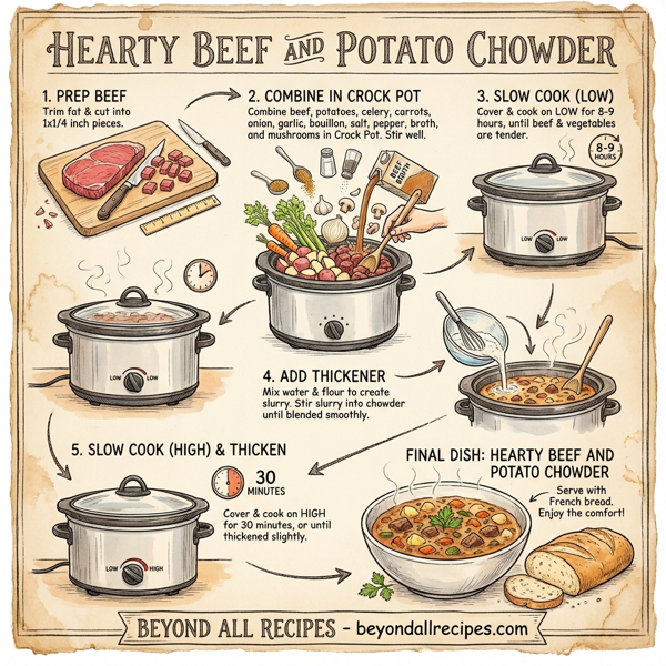 Hearty Beef and Potato Chowder instructions