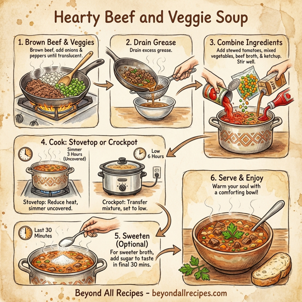 Hearty Beef and Veggie Soup instructions