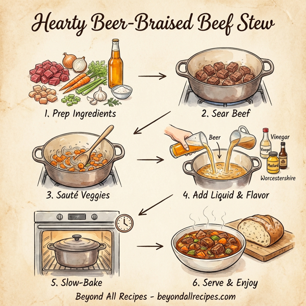 Hearty Beer-Braised Beef Stew instructions