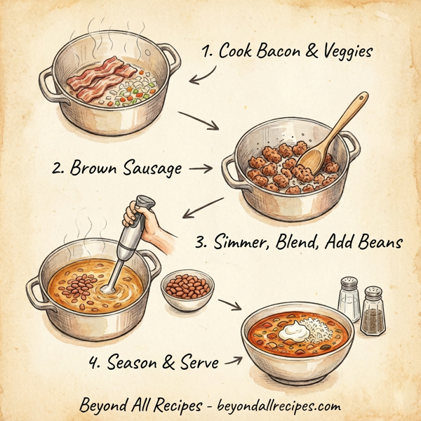 Hearty Black Bean & Italian Sausage Soup instructions
