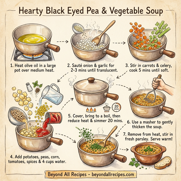 Hearty Black Eyed Pea & Vegetable Soup instructions