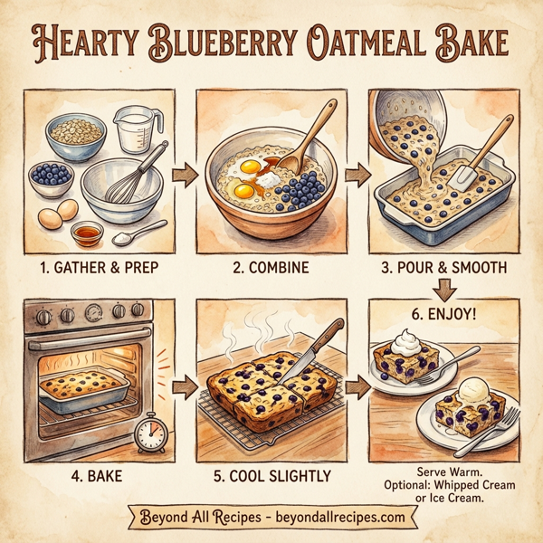 Hearty Blueberry Oatmeal Bake instructions
