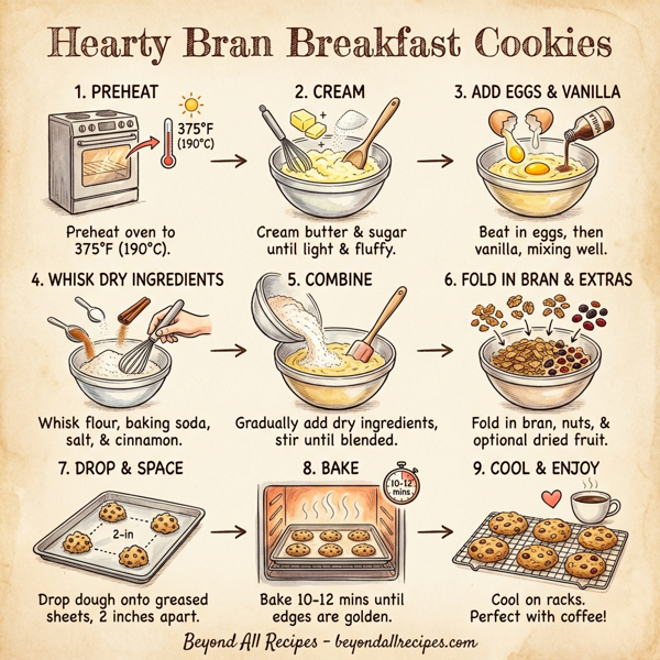Hearty Bran Breakfast Cookies instructions
