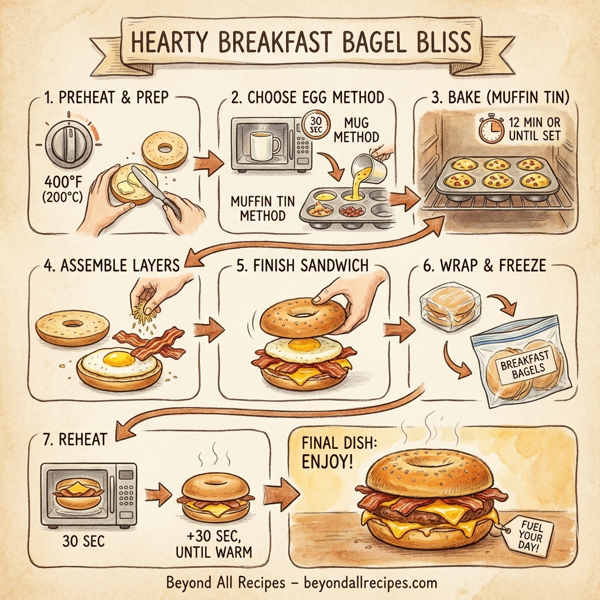 Hearty Breakfast Bagel Bliss instructions