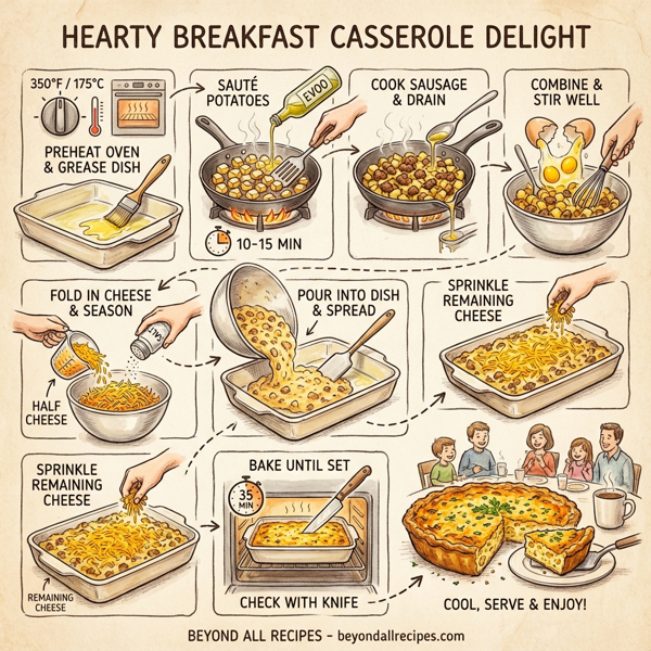 Hearty Breakfast Casserole Delight instructions