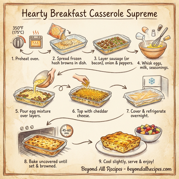 Hearty Breakfast Casserole Supreme instructions