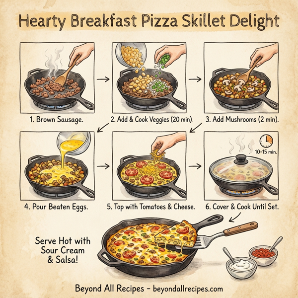 Hearty Breakfast Pizza Skillet Delight instructions