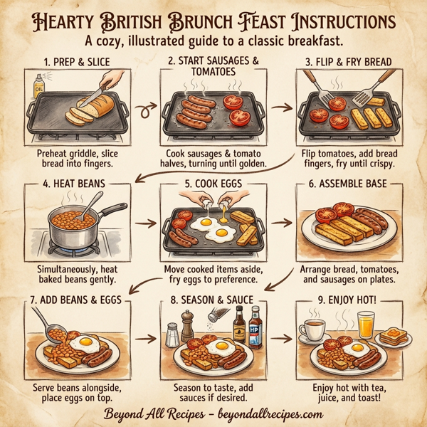 Hearty British Brunch Feast instructions